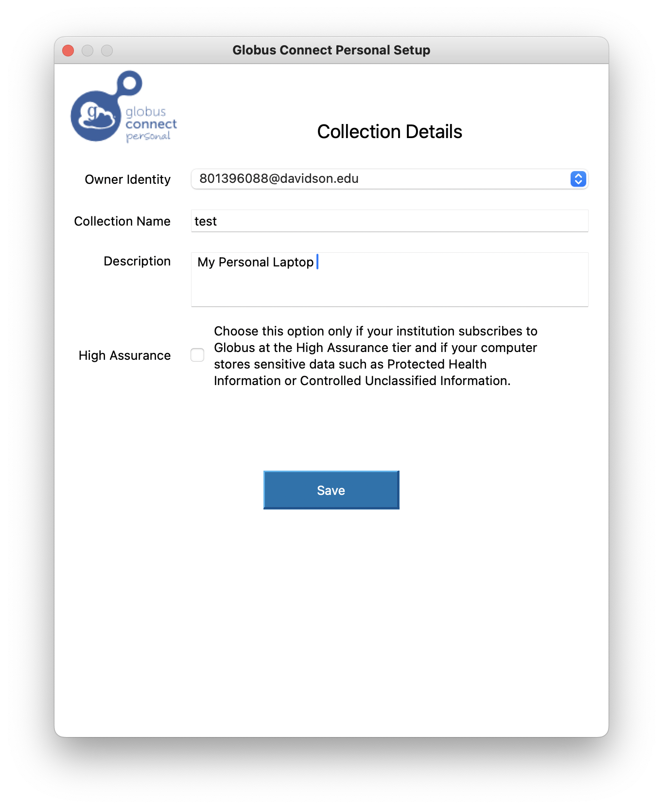 Globus Install Config Collection