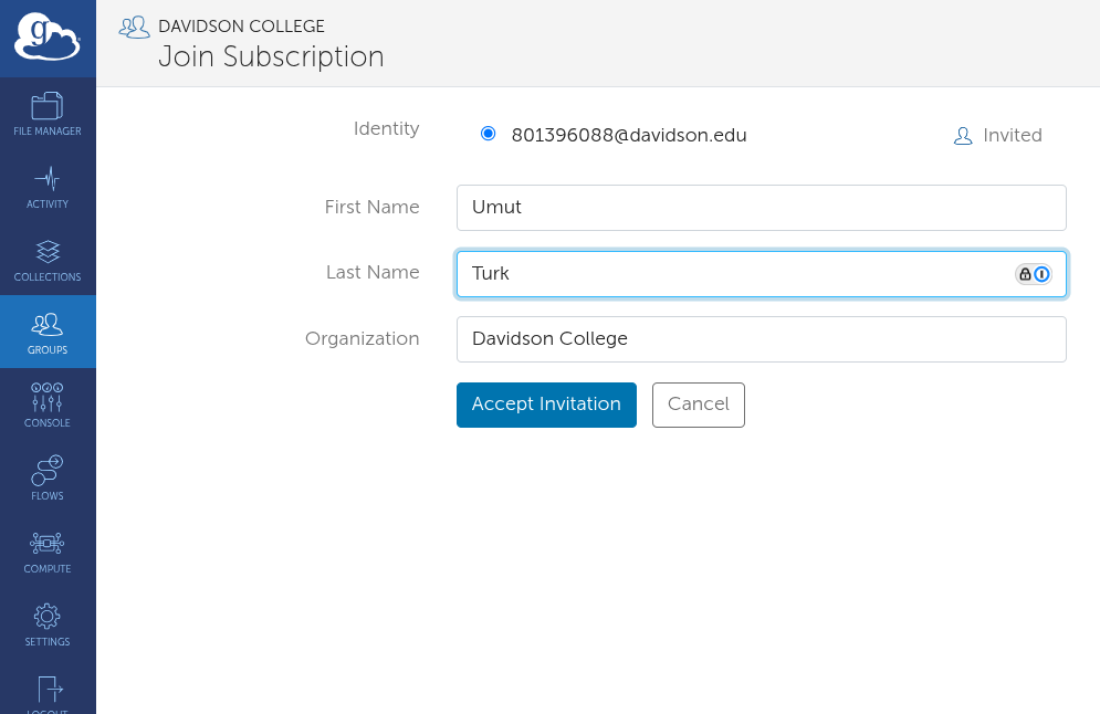 Globus Subscription Search