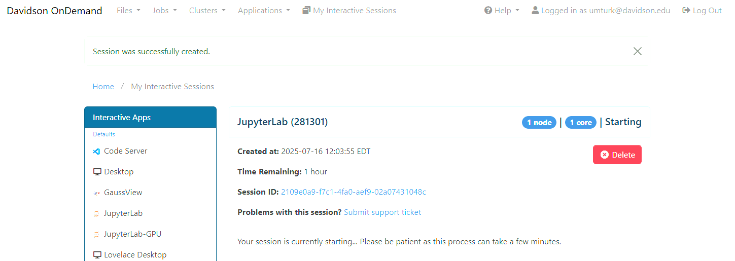 Ondemand Application Starting